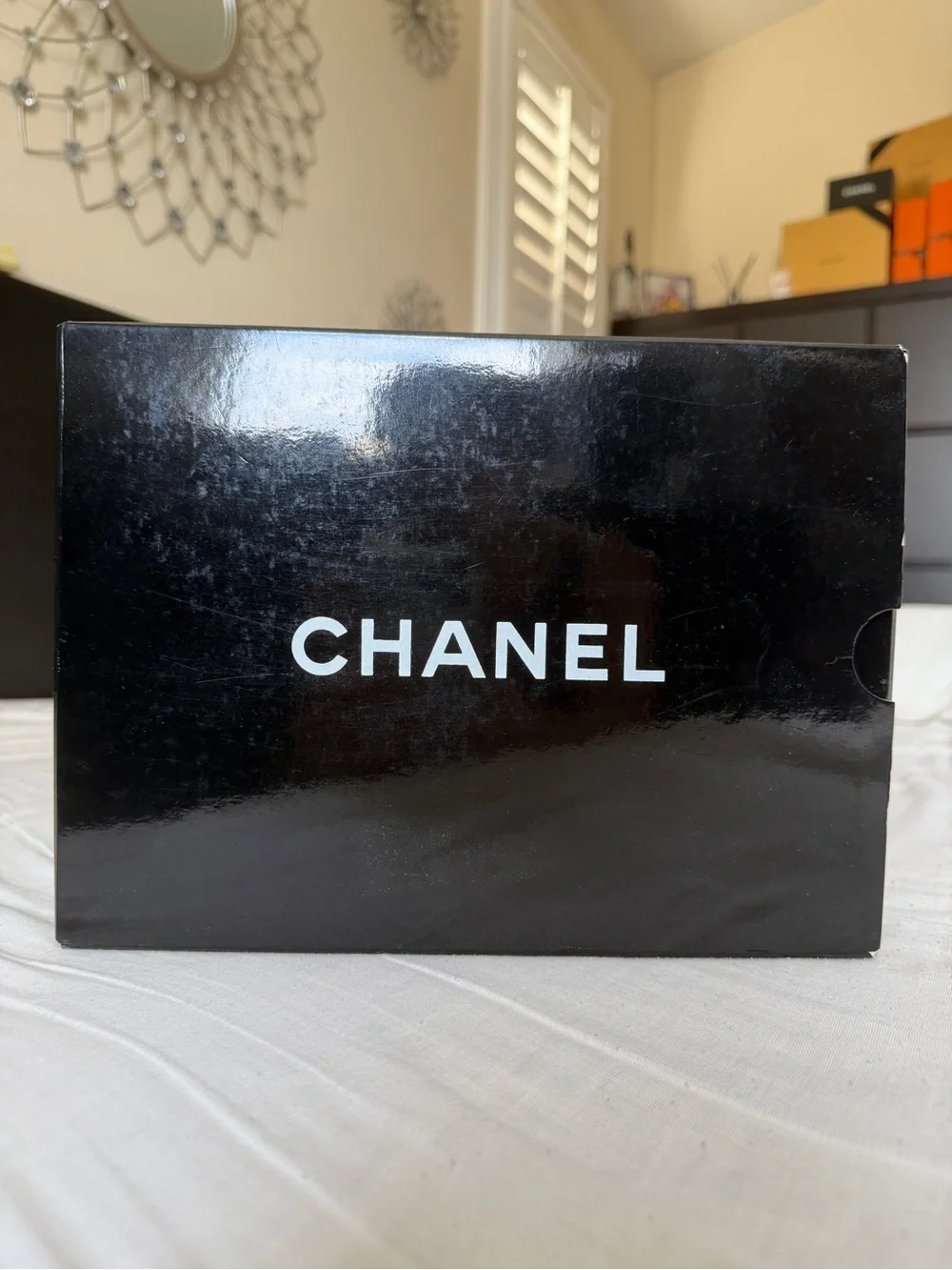 VIntage CHANEL Quilted Double Flap Shoulder Bag in Beige with Gold Hardware
